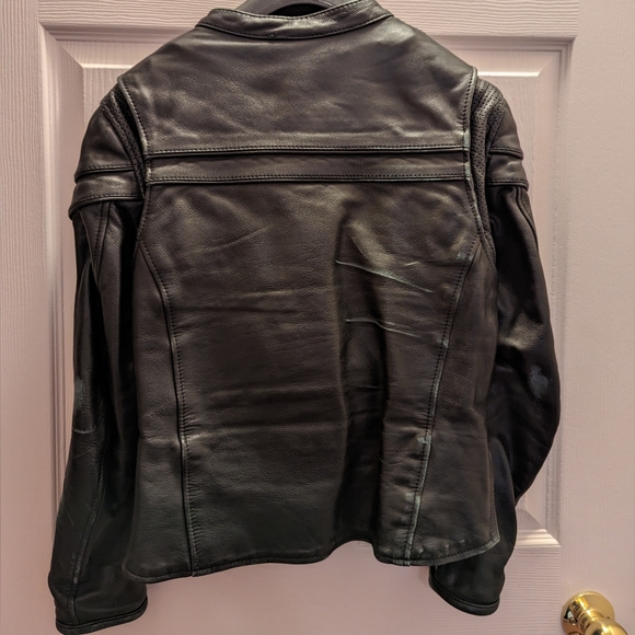 XS First Classic Leather Motorcycle Jacket - Picture 2 of 4